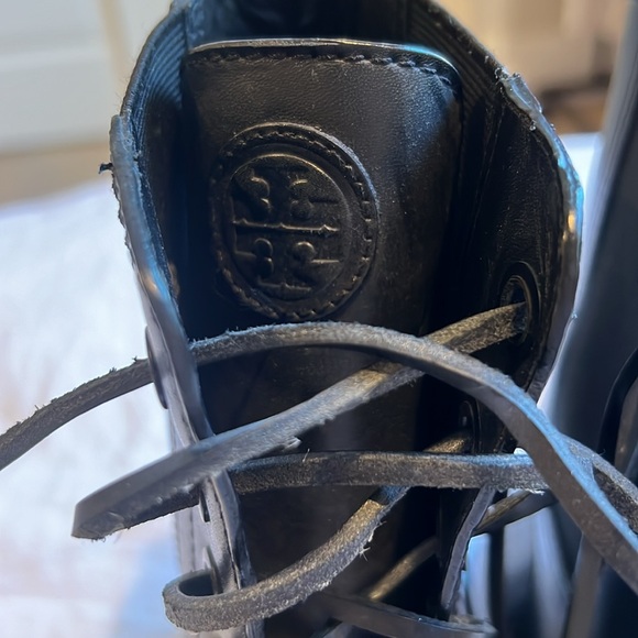 TORY BURCH Black Combat Boots - Picture 3 of 5